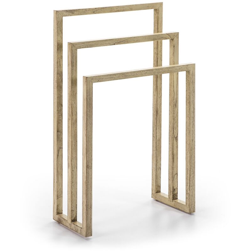 Fijalo - Porte-serviettes 55x27x93 Bois Blanc voilé