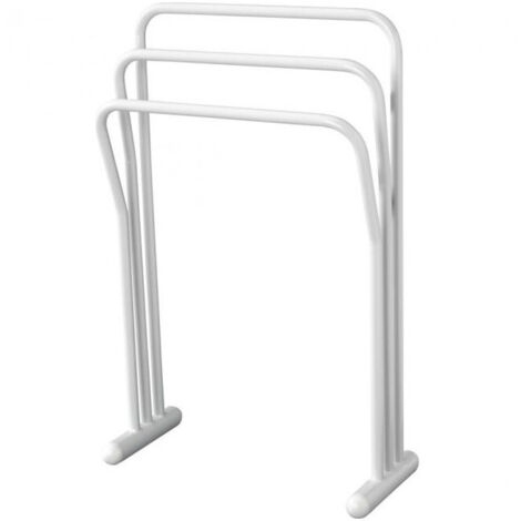 Porte-serviettes à poser 3 barres de séchage – Finition époxy blanche – Dimensions 81x51.2cm – Fabrication française – Decotec