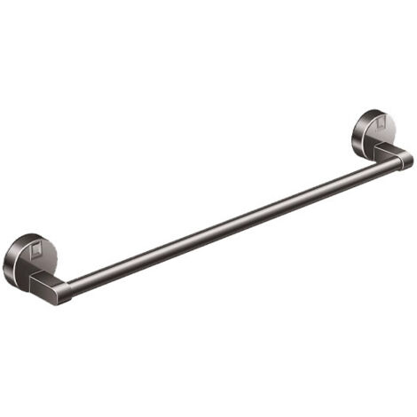 Porte-serviettes à ventouse, gris, 50 cm, 1 pièce, barre porte-serviettes de salle de bain, étagère de rangement, fixation murale, sans perçage.