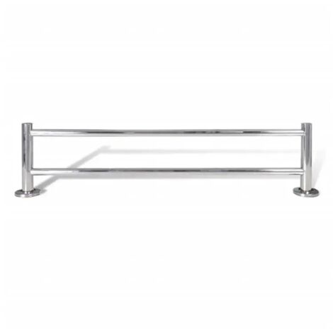 Porte-serviettes - acier inoxydable double tige 60 cm, porte-serviettes de bain double tige porte-serviettes de salle de bain