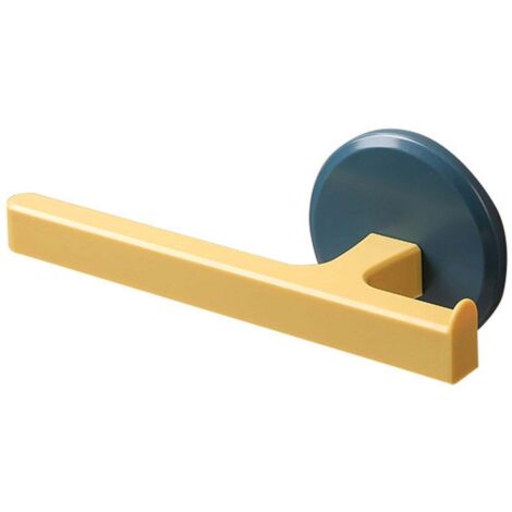 Porte-serviettes adhésif multifonctionnel, simple et antirouille, en plastique pour salle de bain