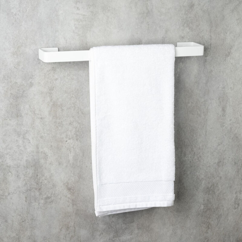 Daske - Porte-Serviettes, Aluminium, Blanc, Salle de Bain et Cuisine, handy (50cm)