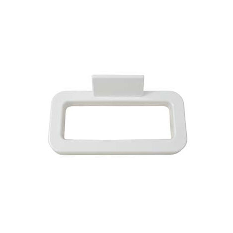 Porte-serviettes anneau en plastique blanc - cm.17x18 blister de 1