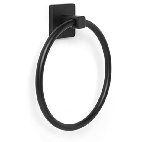 PORTE-SERVIETTES ANNEAU NERO NOIR MAT