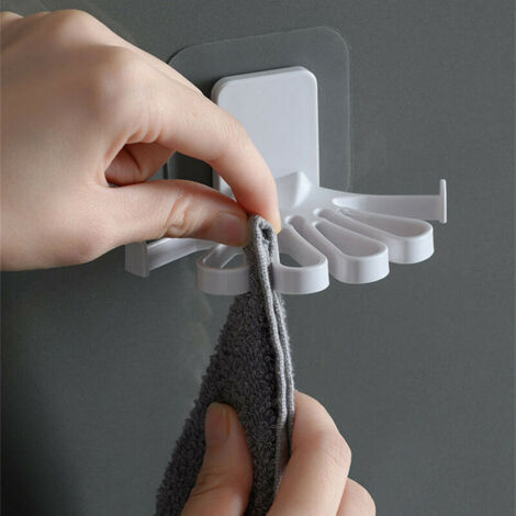 Porte-serviettes anti-perforation, étagère de rangement pour salle de bain, étagère à poubelles-AquaForge
