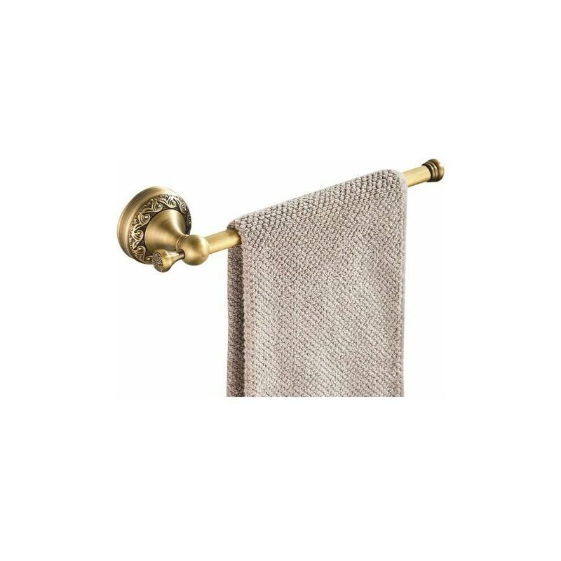 Porte-serviettes antique, barre de serviette rétro en laiton , porte-serviettes de bain vintage montage mural