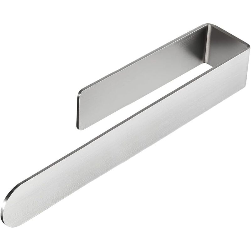 Porte-serviettes autocollant sans perçage, porte-serviettes de salle de bain, 37 cm, argent brossé