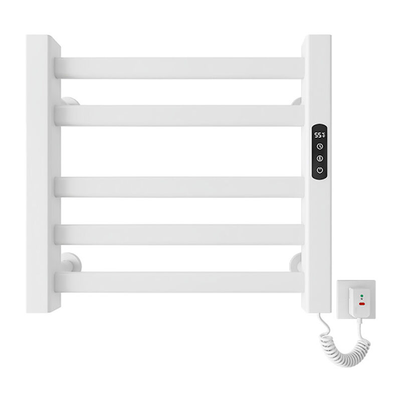 Sèche-Serviettes électrique,Affichage numérique, température réglable,Porte-Serviettes électrique économie d'énergie, R308-blanc