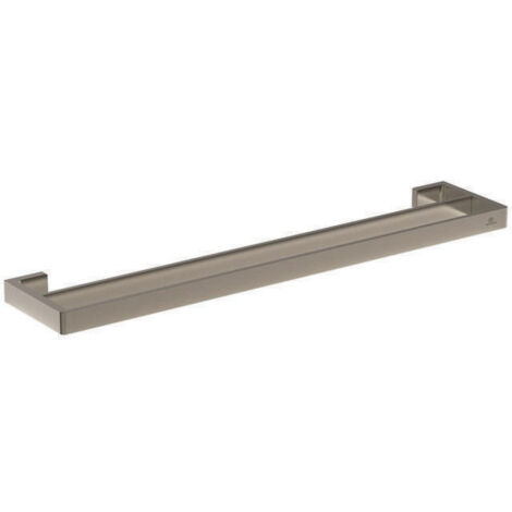 Porte-serviettes CONCA double, carré, 600 mm silver storm IDEAL STANDARD