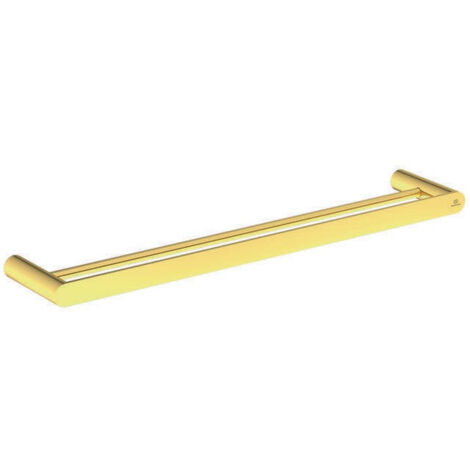 Porte-serviettes CONCA double, rond, 600 mm or brossé IDEAL STANDARD