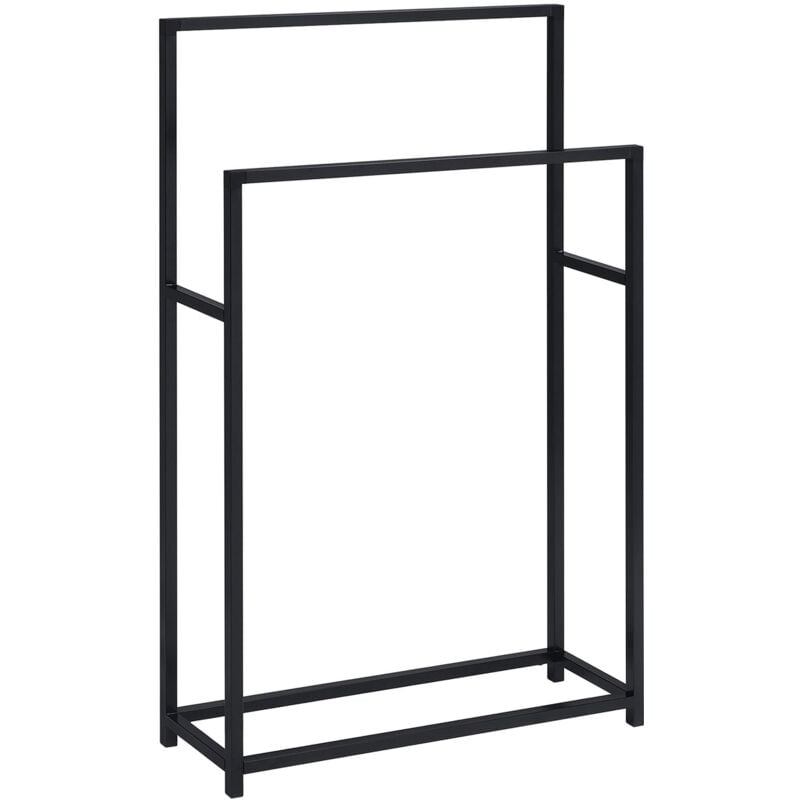 Idimex - Porte-serviettes dalio, en métal noir
