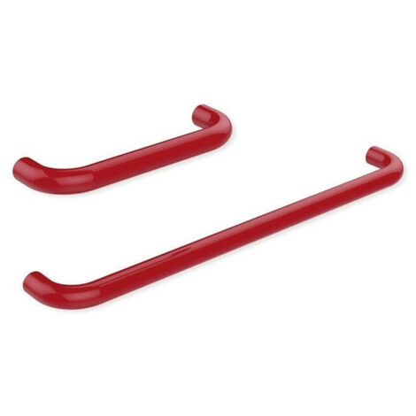 Porte-serviettes de bain SERIE 477 d: 28mm sans rosace Cote axiale 570mm rouge rubi