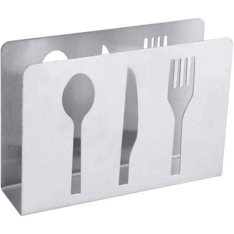 Porte-serviettes de cuisine acier inoxydable – fixation murale ou plan de travail, hygiénique et design