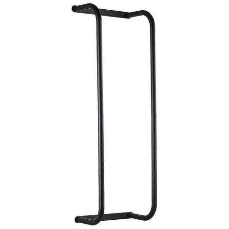 Porte-serviettes de salle de bain à double barre, rangement de serviettes sans perçage, idéal pour les petits espaces.
