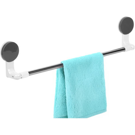 Porte-serviettes de salle de bain avec ventouses, fixation murale, sans perçage