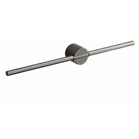 Porte-serviettes de salle de bain, barre porte-serviettes, porte-serviettes suspendu simple, porte-serviettes gris - 50 cm de long
