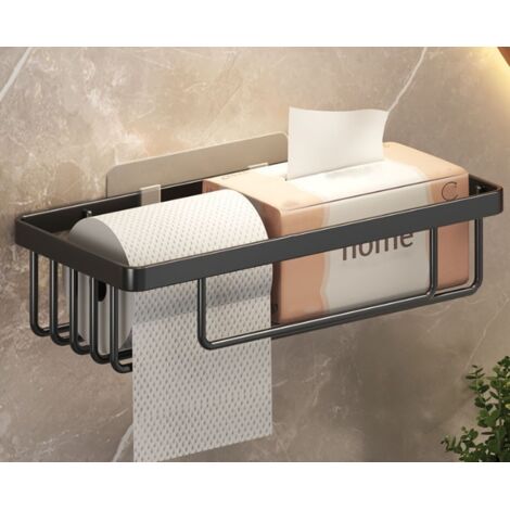 Porte-serviettes de salle de bain en maille sans trous, panier en maille-AquaForge