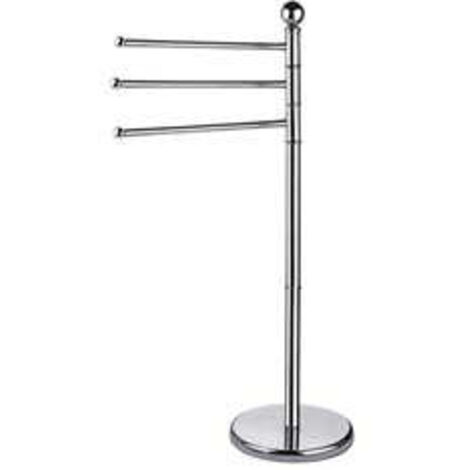 Porte-serviettes de salle de bain moderne h90 cm en acier inoxydable