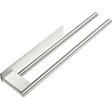 Porte-Serviettes de Salle de Bain sans Perçage en Acier Inoxydable 304 Double Porte Serviette Adhésif à Deux Bras Support Mural