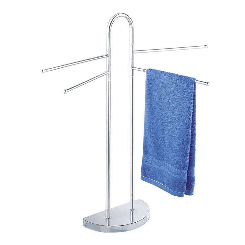 Wenko - Porte-serviettes de salle de bains - 4 bras, chromé