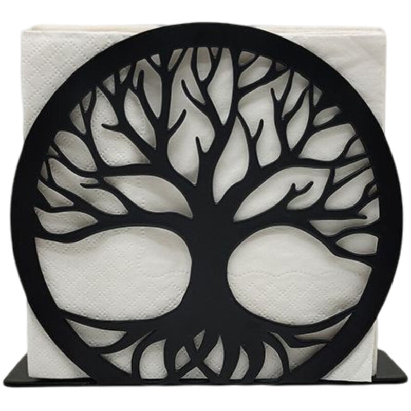 Porte-serviettes de table, porte-serviettes de cocktail noirs style ferme pour cuisine, café ou salle à manger...
