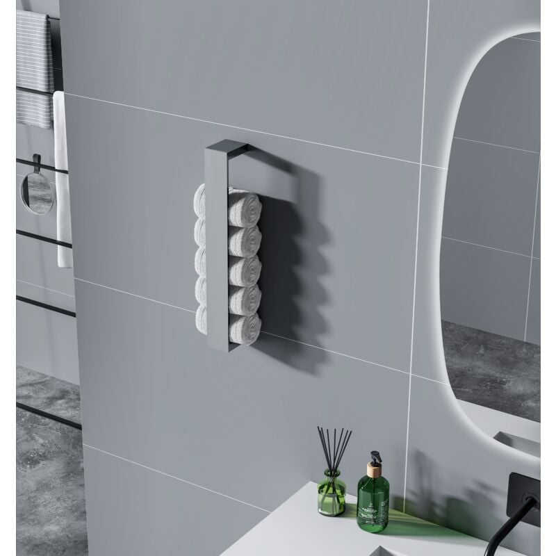 Bernstein - Porte-serviettes design HH40 pour montage mural - couleur sélectionnable Chrome