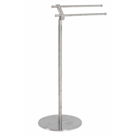 Porte Serviettes Design "Lino" 84cm Argent
