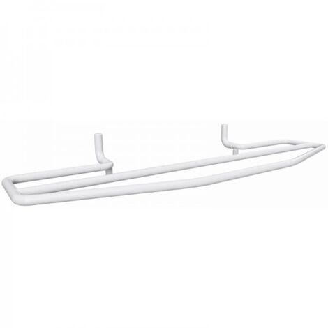 Porte-serviettes double blanc RAWELL pour radiateur 60x6,9x21,5 cm