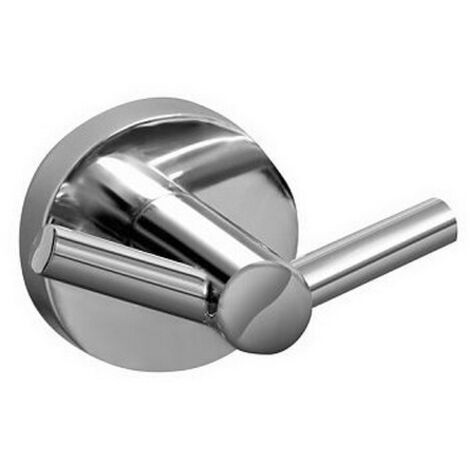 Porte-serviettes double chromé 7 cm
