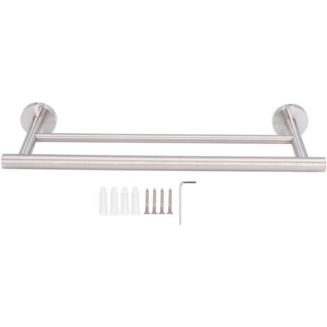 Porte-serviettes Double en acier inoxydable, porte-serviettes de Style moderne, salle de bain, chambre à coucher, cuisine