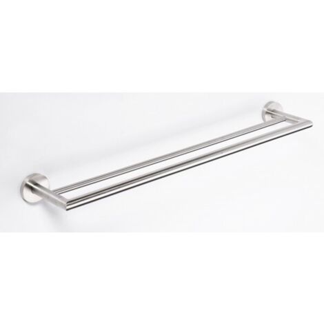 Porte-serviettes Double NEO en acier inoxydable 65x11x5,5 cm