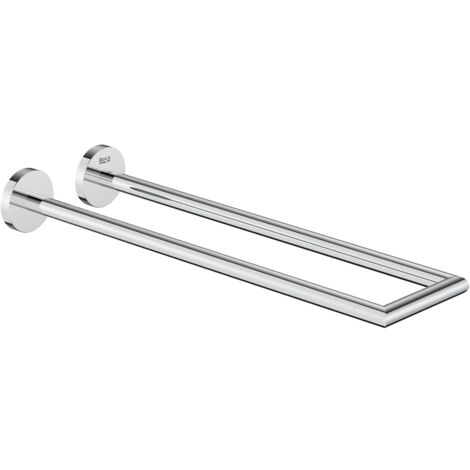 Porte-serviettes double ROUND HOTELS - ROCA Couleur : Chrome
