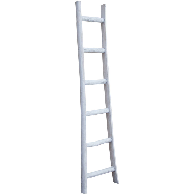 Porte-serviettes Échelle de rangement en bois Échelle à serviettes sur pied pour salle de bain Échelle murale décorative moderne