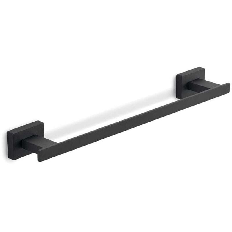 Kiamami Valentina - Porte-Serviettes En Acier Inoxydable Noir Mat De 35 Cm Atene