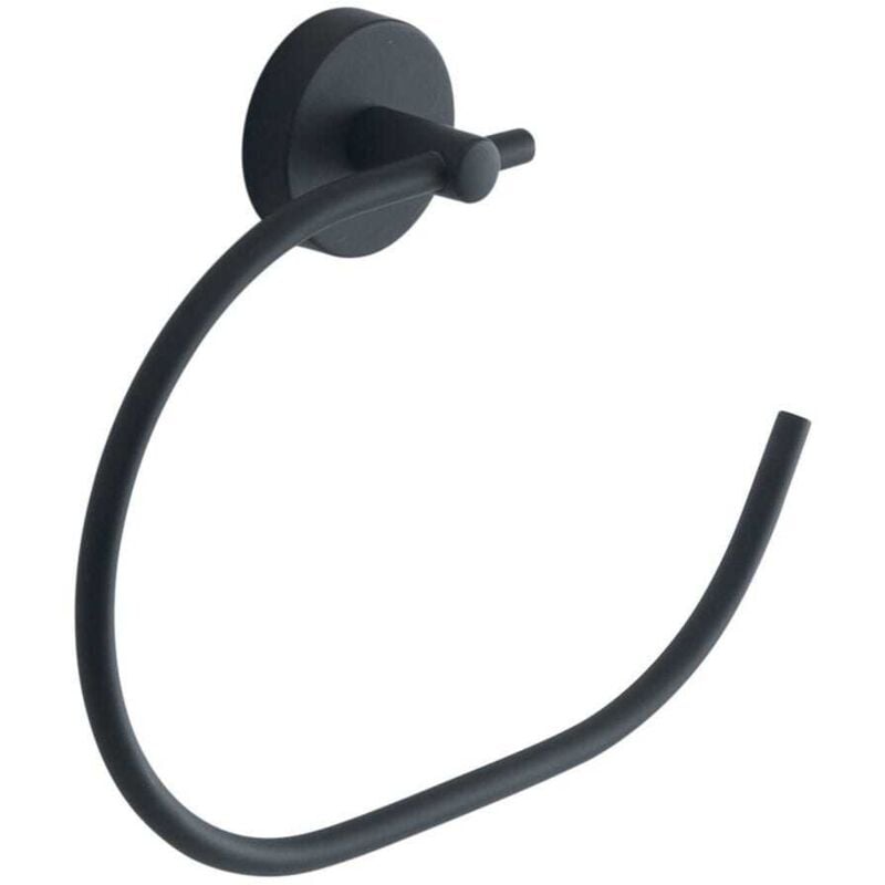 Porte-Serviettes En Acier Inoxydable Noir Mat Violetta