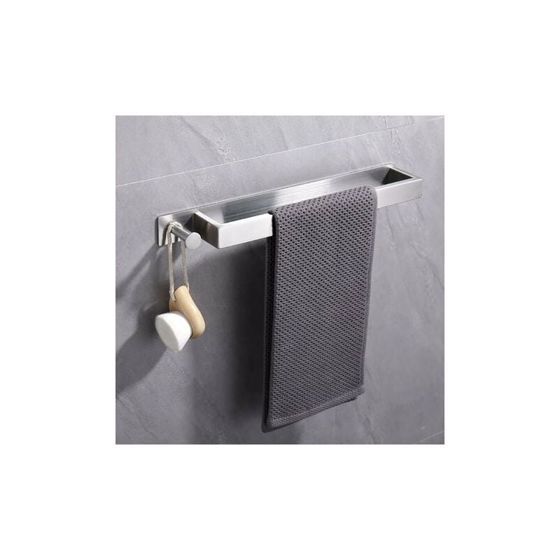 Bares - Porte-Serviettes en Acier Inoxydable,Porte Serviette d'invités Auto-adhésif sans perage,Porte-Serviettes de Bain adhésif avec Crochets pour
