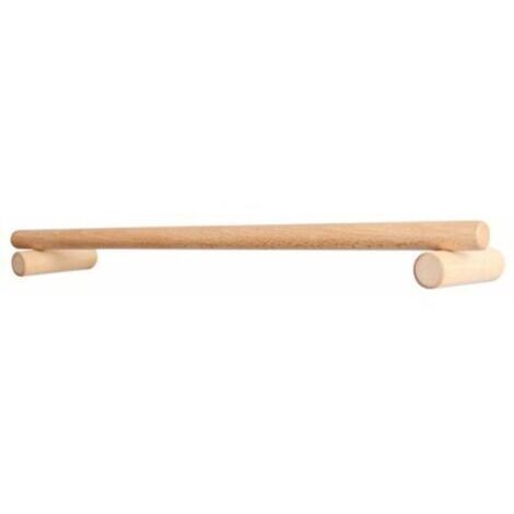 Porte-serviettes en hêtre tige de suspension salle de bains toilette porte-serviettes mural sans poinon porte-serviettes en bois 30cm