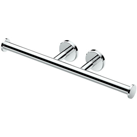 Porte-serviettes en papier à double rouleau, en acier inoxydable, pour salle de bains, toilettes suspendues, porte-papier toilette, porte-papier toilette à double extrémité, porte-serviettes en papier