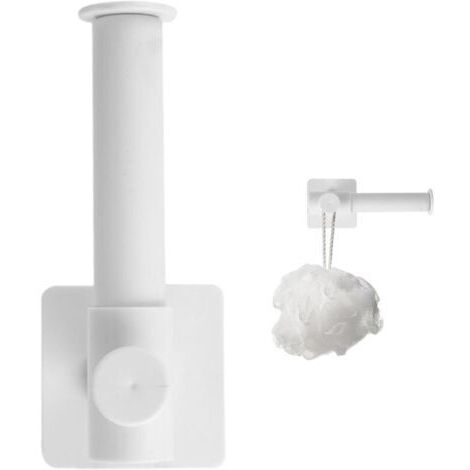 Porte-Serviettes en Papier adhésif - Porte-Rouleaux Cuisine pour essuie-Tout - Porte-Rouleau Papier Mural, Porte-Rouleau Papier Toilette pour Serviettes Salle Bain