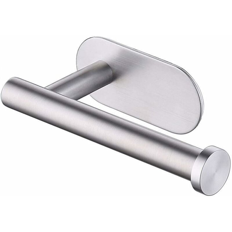 Porte-serviettes en papier en acier inoxydable 304, porte-rouleau de papier de salle de bains sans poinçon, porte-papier hygiénique mural rond de