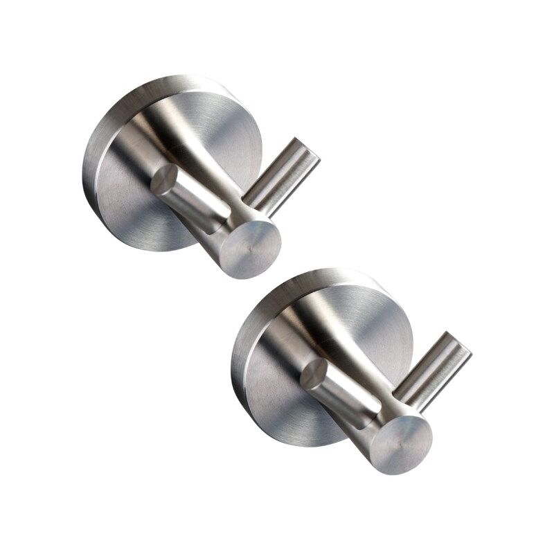 Linghhang - Porte-serviettes spécial avec deux crochets en acier inoxydable, support de crochet de salle de bain, crochet porte-manteau pour