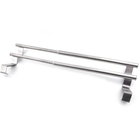 Porte-serviettes extensible en acier inoxydable de 27 à 40,5 cm, pour radiateur