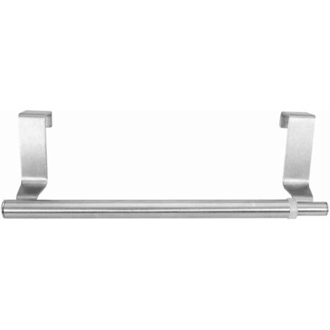 Porte-serviettes extensible en acier inoxydable simple barre 34 cm pour salle de bain ou chambre