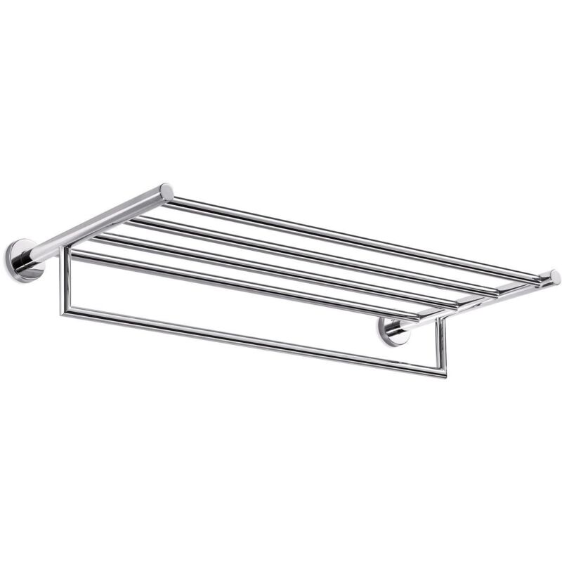 Inda - Porte-serviettes Gealuna en acier chromé L.65 cm