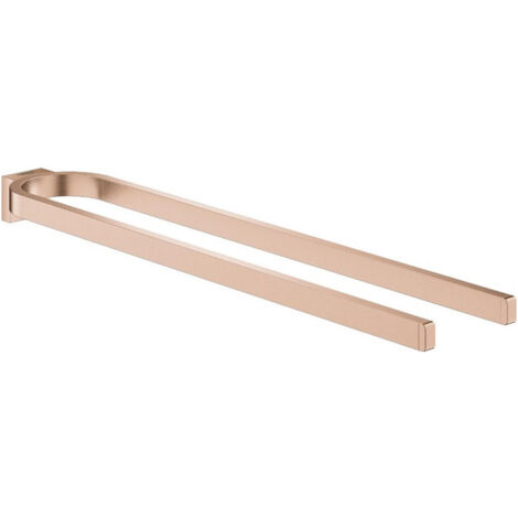 Porte-serviettes GROHE SELECTION 400 n noir 2 bras or rose vif brossé