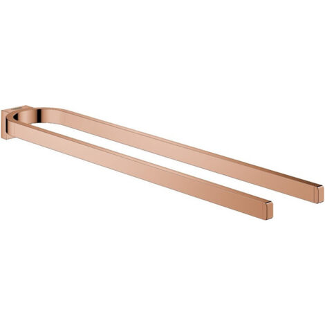 Porte-serviettes GROHE SELECTION 400 pas rigide 2 bras or rose vif