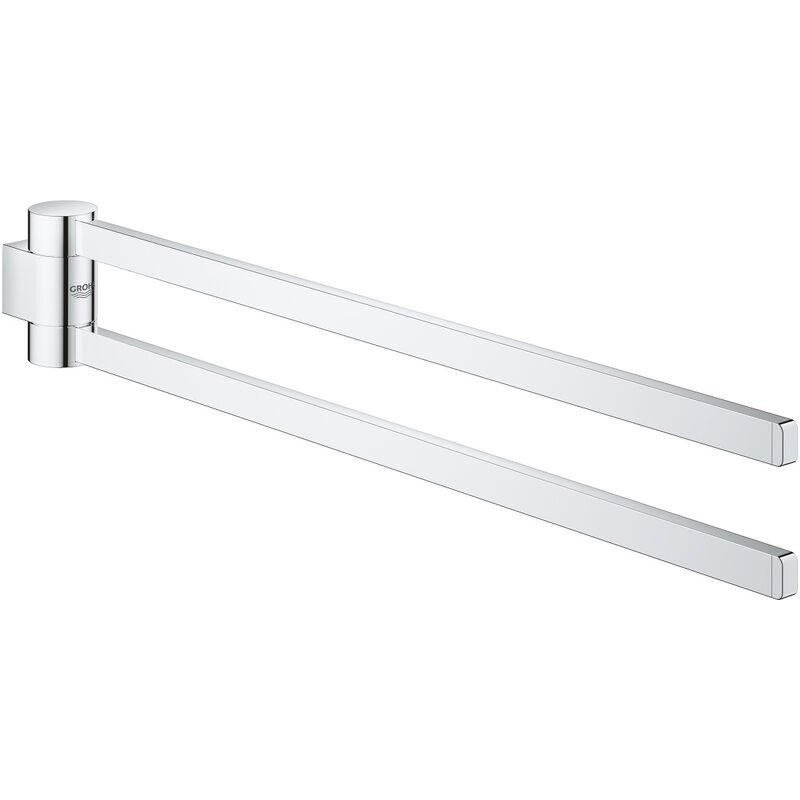 Grohe - Selection Barre porte-serviettes pivotable en métal avec fixations cachées, Chrome (41063000)