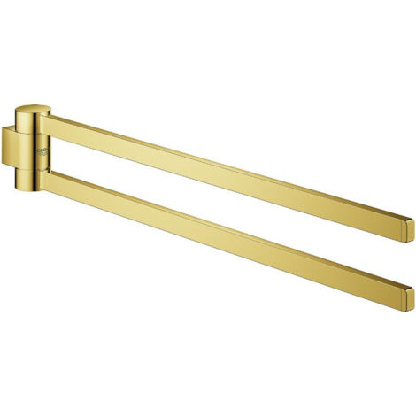 Porte-serviettes GROHE SELECTION 400mm. rigide 2 bras or brillant