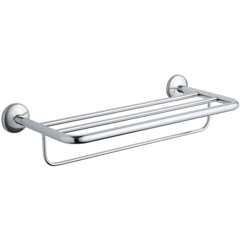 Inda - Porte-serviettes Hotellerie en laiton chromé L.57 cm