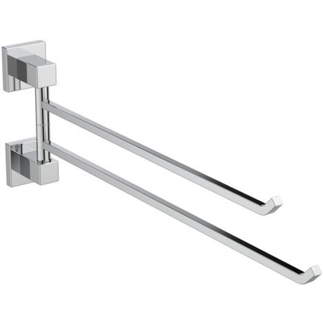 Porte-serviettes IOM SQUARE double chrome IDEAL STANDARD